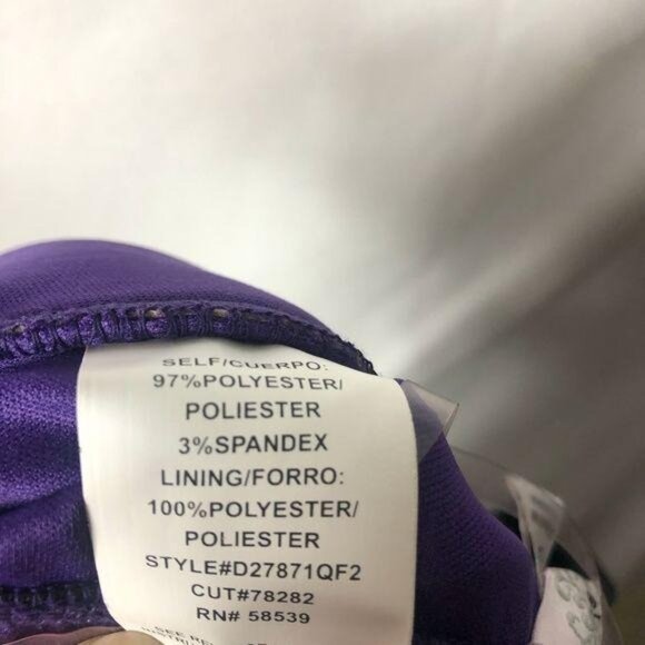 Speechless Bow Mini Dress Purple Black Size Small - Picture 6 of 7